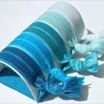 Hair Ties Blue Ombre Collection Set Of 5 Mane..