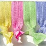 Hair Ties - Summer Splash Collection - Set Of 5 -..
