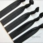 Elastic Hair Tie The Midnight Collection Set Of 5..