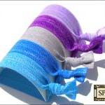 Hair Ties - Lavender Breeze Collection - Set Of 5..