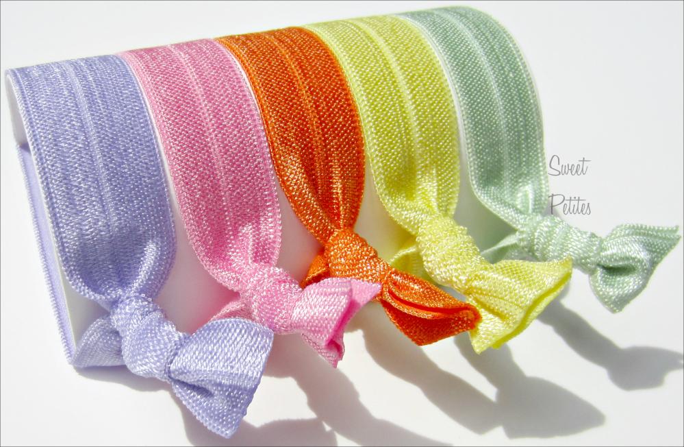 Hair Ties - Blossom Collection - Set Of 5 - Sweet Petites