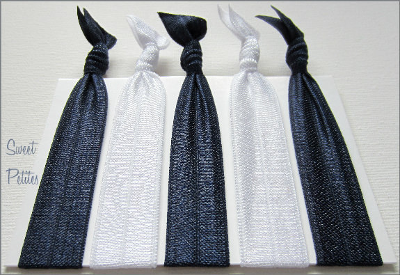 Elastic Hair Tie Nautical Collection Set Of 5 Doubles As Bracelet